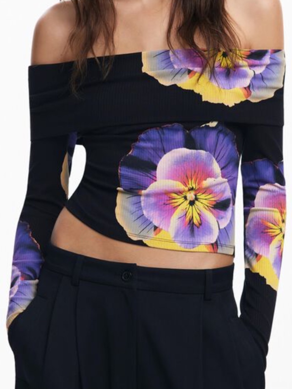 DESIGUAL FLORAL PRINT T-SHIRT M. CHRISTIAN LACROIX